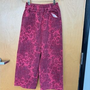 Pink Leopard Print Kids jeans